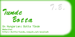 tunde botta business card